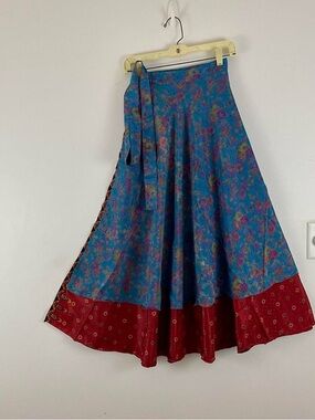 Reversible Maxi Wrap Skirt